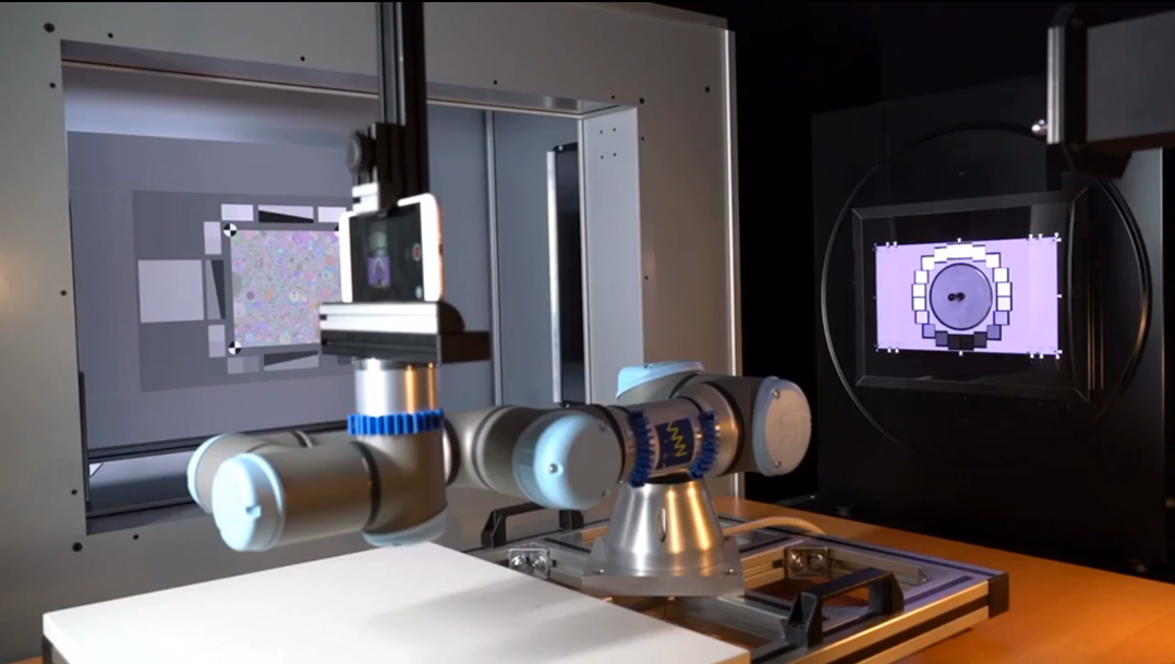 透射灯箱组合自动化测量环境